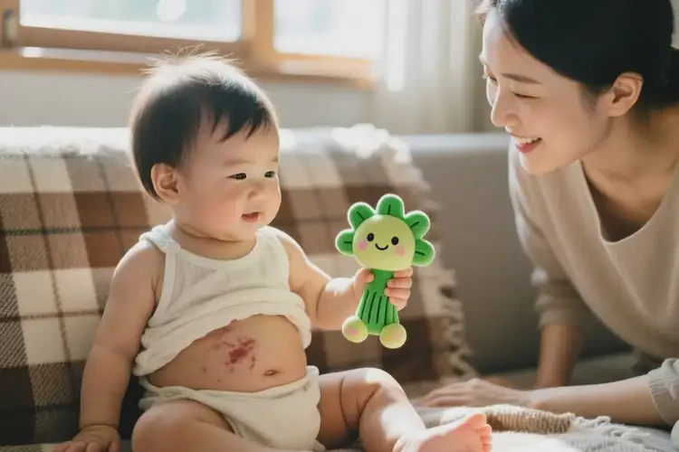 幼兒肚子出現(xiàn)濕疹能夠徹底治愈嗎(圖1)