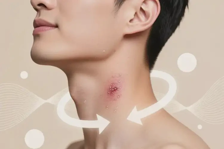 男人脖子長(zhǎng)濕疹能夠徹底治愈嗎(圖1)