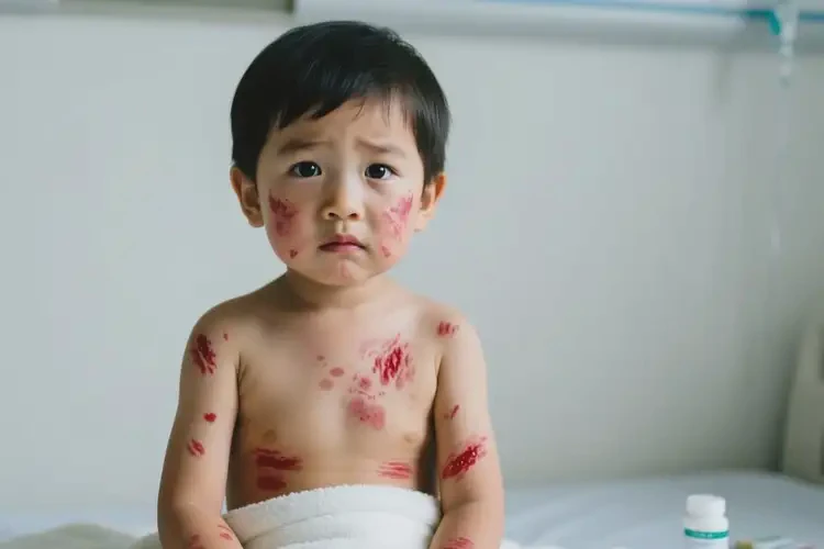 孩子全身長濕疹不管它會自己好嗎(圖2)