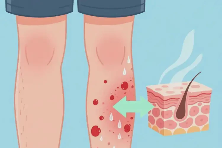 男生小腿上偶爾起濕疹不管它會(huì)自己自愈嗎(圖3)