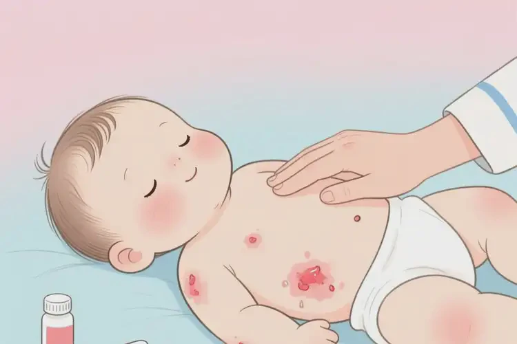 幼兒肚子上出現(xiàn)濕疹不管它會自己好嗎(圖4)