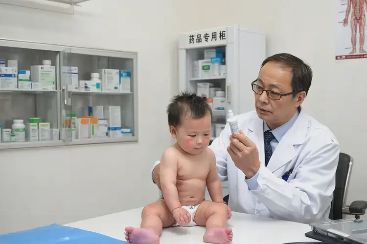 嬰兒臉上出現(xiàn)濕疹不管它會自己痊愈嗎(圖2)