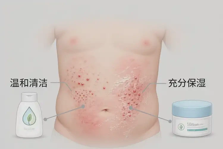 嬰幼兒肚子上長濕疹能夠徹底治愈嗎(圖3)