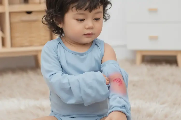 幼兒手臂上容易長濕疹不管它會自己痊愈嗎(圖2)