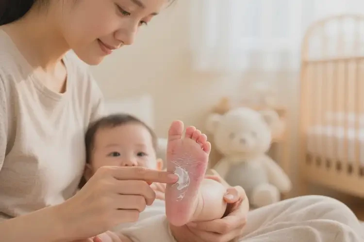 婴幼儿脚上偶尔起湿疹不管它会自己自愈吗(图4)