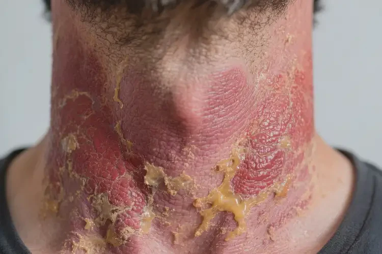 男生脖子上經(jīng)常長(zhǎng)濕疹不管它會(huì)自己痊愈嗎(圖2)