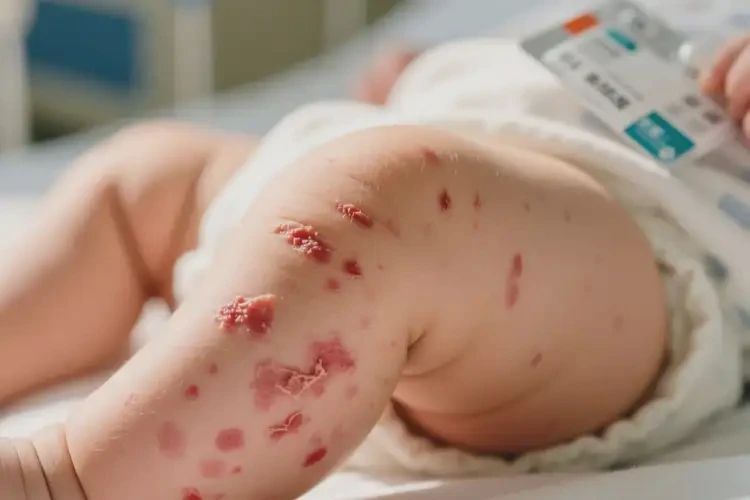 婴儿大腿偶尔起湿疹不管它会自己痊愈吗(图4)