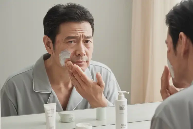 男性脸上出湿疹不管它会自己痊愈吗(图2)