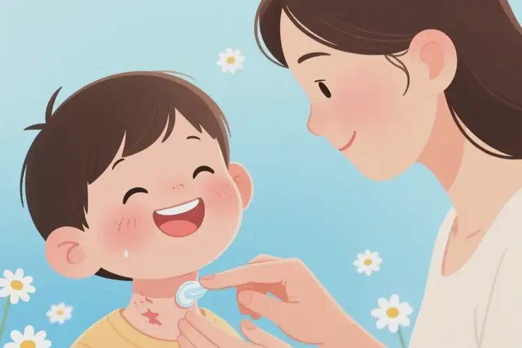儿童脖子上容易长湿疹不管它会自己好吗(图4)