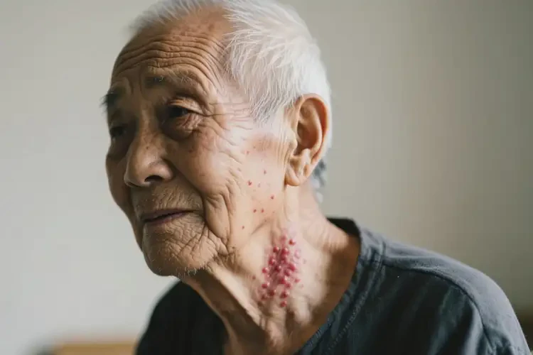 高齡老人脖子出現(xiàn)濕疹不管它會自己痊愈嗎(圖4)