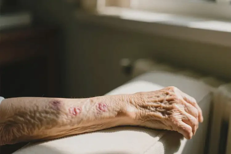 老人手臂偶爾長濕疹能徹底自愈嗎(圖2)