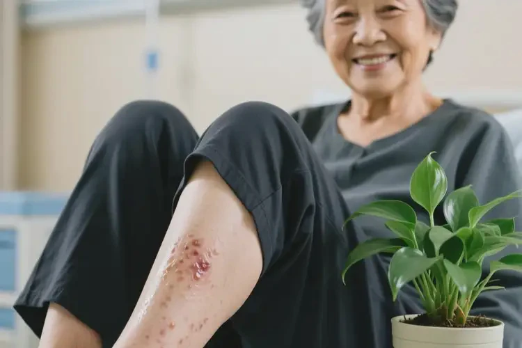 老年人大腿偶爾起濕疹可以徹底自愈嗎(圖2)