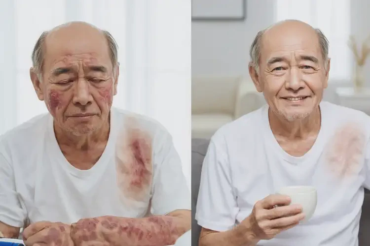 高齡老人屁股有濕疹能徹底自愈嗎(圖1)