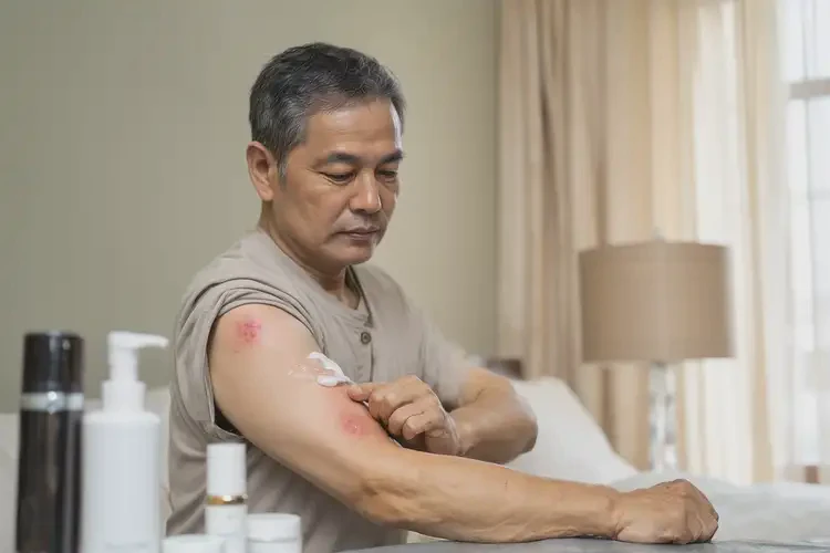 男性臉上長濕疹不管它會自己痊愈嗎(圖3)