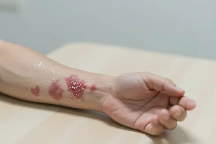 男人手臂容易長(zhǎng)濕疹能不能徹底自愈(圖2)