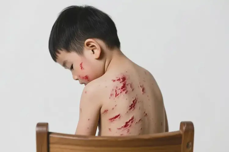 孩子全身長濕疹不管它會自己好嗎(圖1)