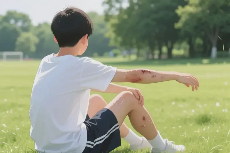 中學(xué)生身上長(zhǎng)濕疹不管它會(huì)自己痊愈嗎(圖1)