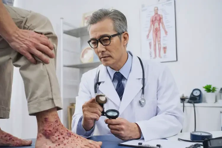 老年人小腿上經(jīng)常長濕疹能徹底自愈嗎(圖2)