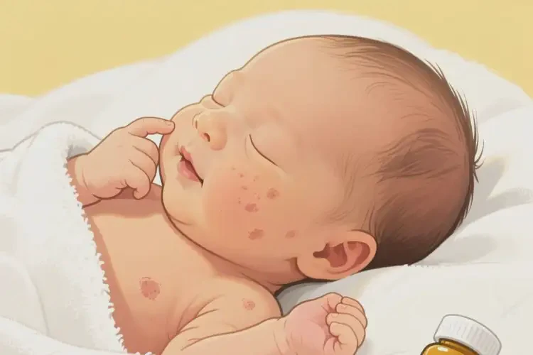 新生兒面部容易長(zhǎng)濕疹能徹底自愈嗎(圖3)