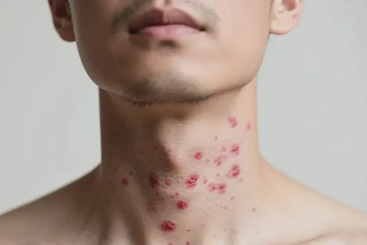 男性脖子長濕疹不管它會自己自愈嗎(圖2)