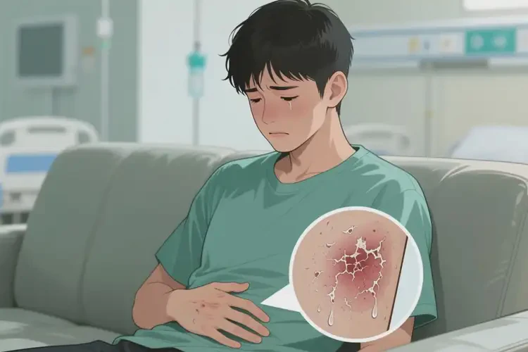 青年人肚子上長濕疹不管它會自己好嗎(圖2)