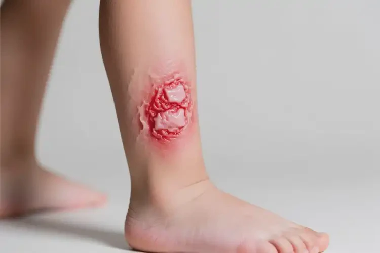 小孩小腿上容易起濕疹不管它會(huì)自己自愈嗎(圖2)