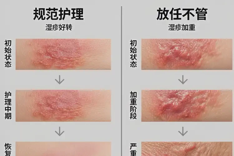 少兒大腿起濕疹不管它會(huì)自己痊愈嗎(圖2)