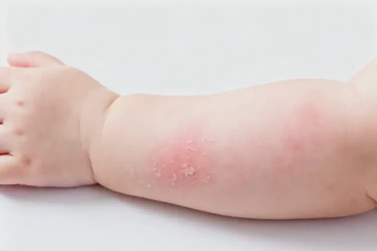 嬰兒手臂上偶爾起濕疹可以徹底自愈嗎(圖2)