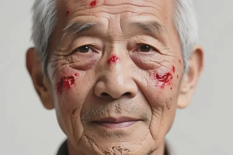 高齡老人面部長濕疹不管它會自己好嗎(圖3)