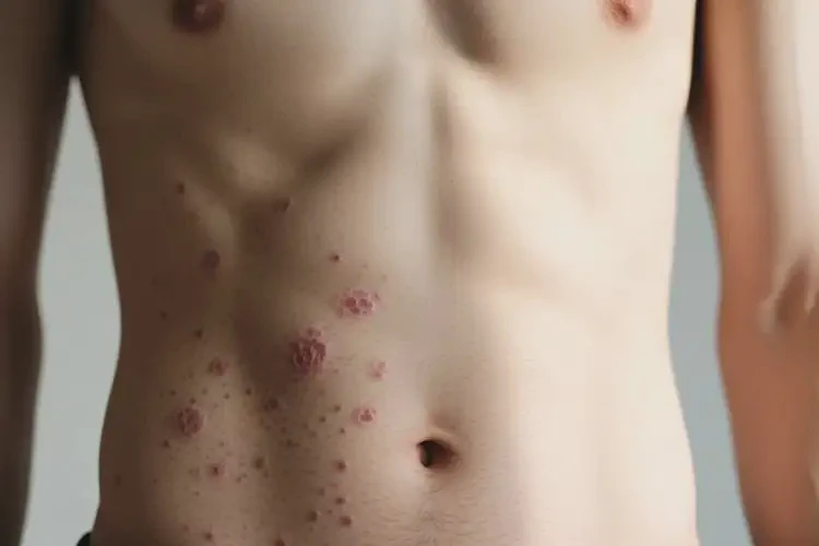 青年人肚子偶尔长湿疹不管它会自己自愈吗(图3)