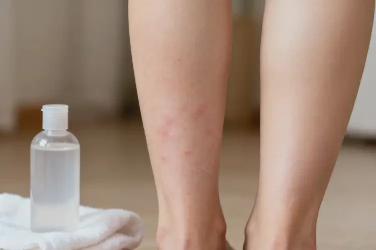 女人小腿容易起湿疹不管它会自己痊愈吗(图2)