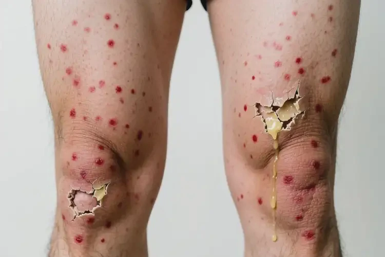 男性大腿長(zhǎng)濕疹不管它會(huì)自己好嗎(圖2)