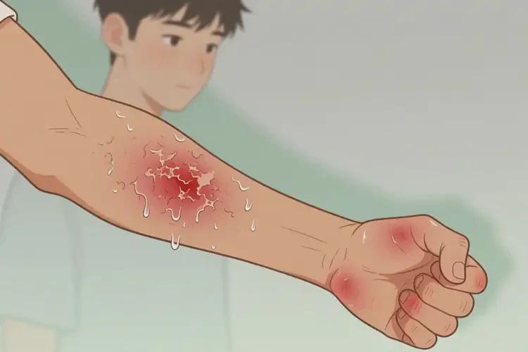 青年人手臂上有濕疹能不能徹底自愈(圖2)