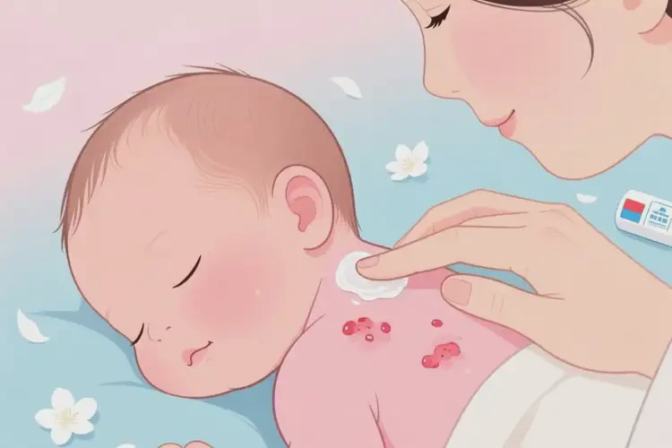 新生兒脖子容易起濕疹不管它會(huì)自己好嗎(圖4)