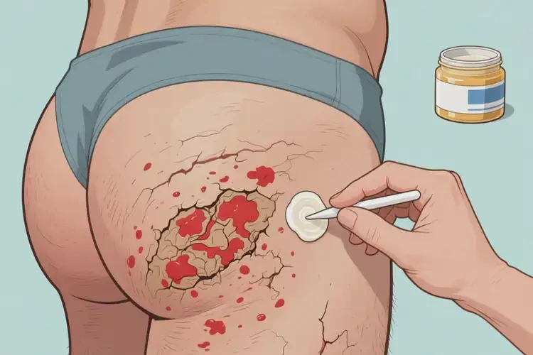 男人屁股上偶爾起濕疹能夠徹底治愈嗎(圖1)