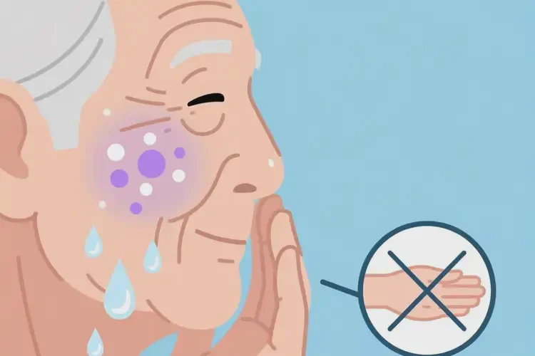 老人臉上偶爾起濕疹能夠徹底治愈嗎(圖3)