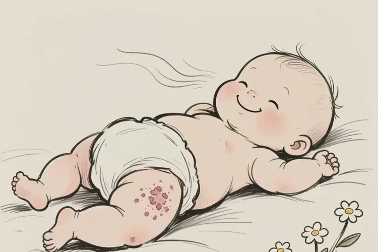 小兒屁股有濕疹能靠自己自愈嗎(圖1)