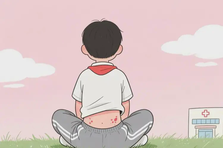 小學(xué)生屁股出現(xiàn)濕疹不管它會自己好嗎(圖2)