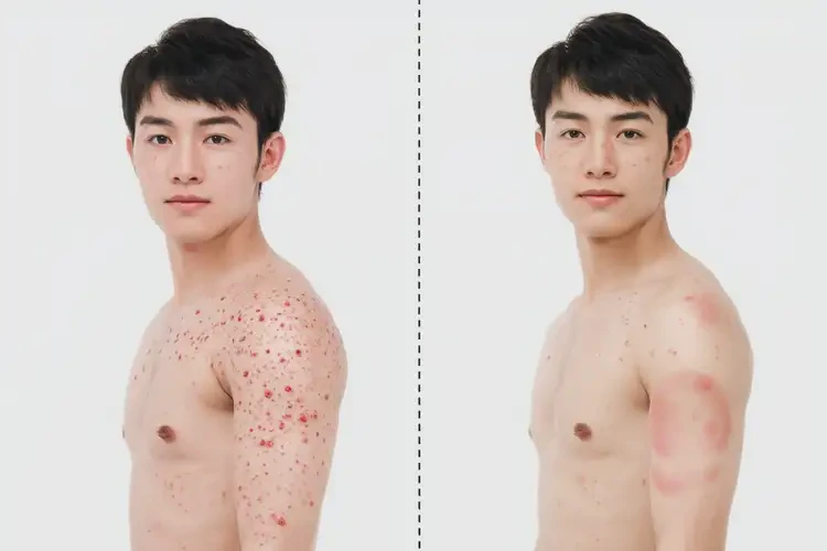 男生手臂經(jīng)常長濕疹能靠自己自愈嗎(圖1)