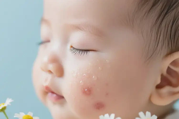 新生兒臉上長(zhǎng)濕疹能靠自己自愈嗎(圖2)