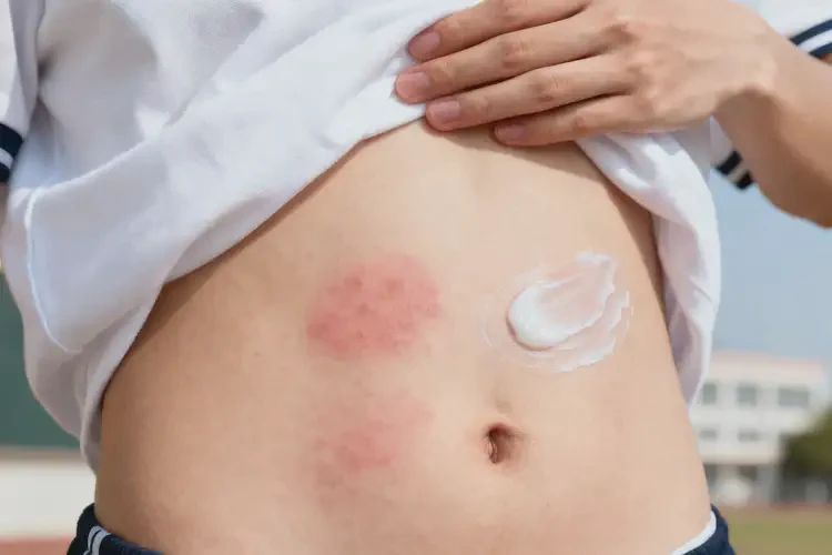 大學(xué)生肚子上長(zhǎng)濕疹可以徹底自愈嗎(圖1)