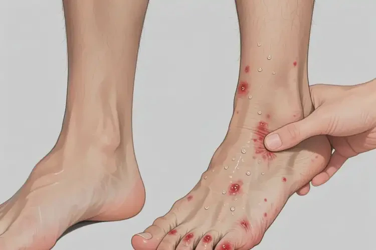 男生腳上有濕疹不管它會(huì)自己痊愈嗎(圖3)