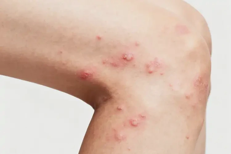 大学生大腿出湿疹不管它会自己痊愈吗(图1)