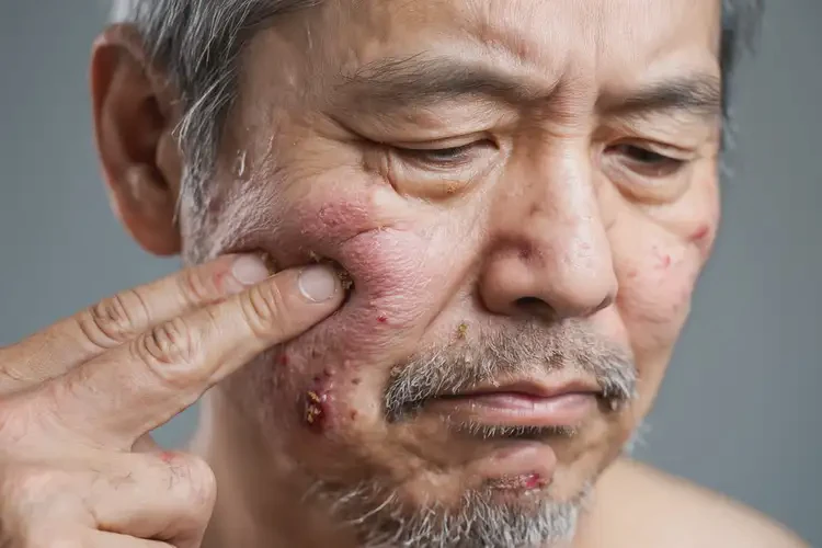 男性脸上出湿疹不管它会自己痊愈吗(图3)