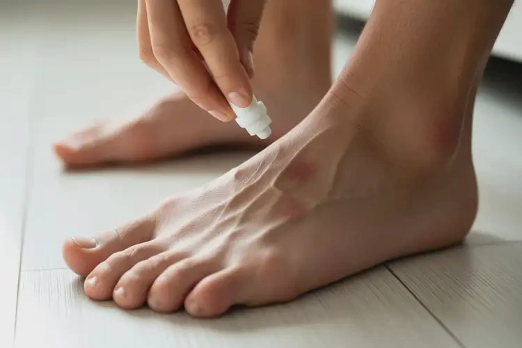 男生腳上經(jīng)常起濕疹不管它會(huì)自己好嗎(圖2)