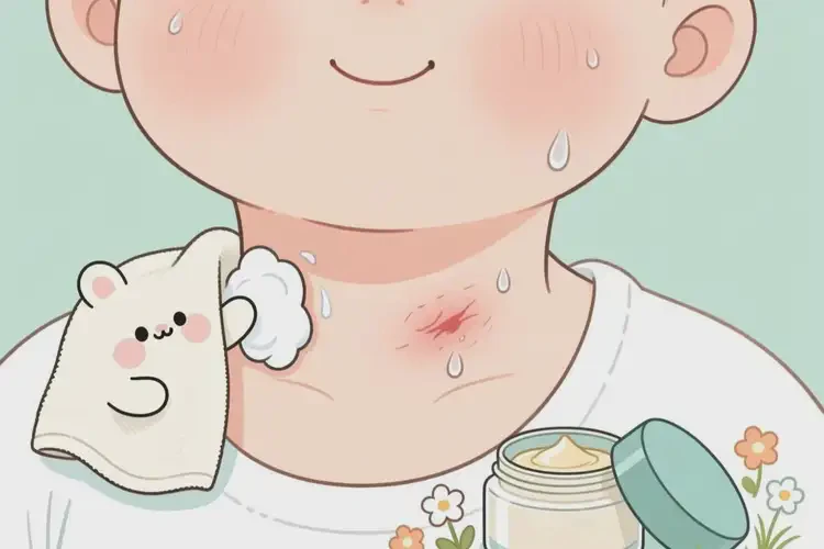 寶寶脖子容易長(zhǎng)濕疹能夠徹底治愈嗎(圖2)