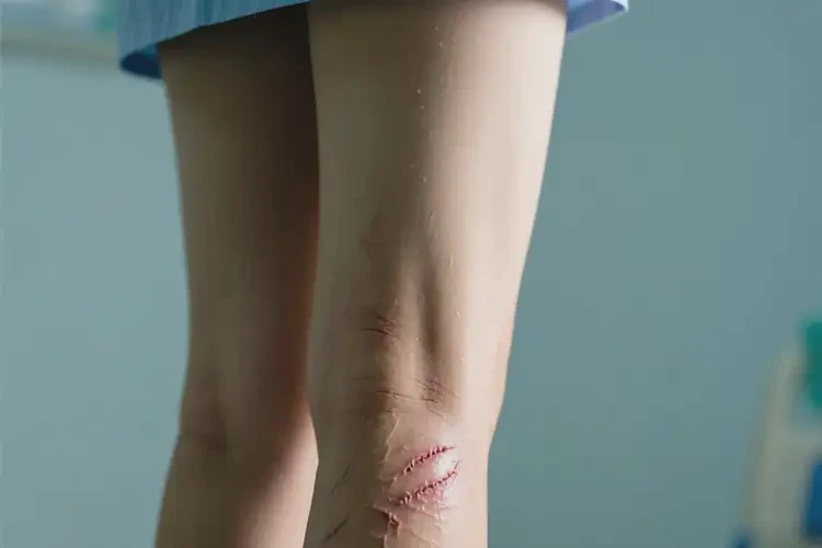 女性大腿上长湿疹不管它会自己自愈吗(图1)