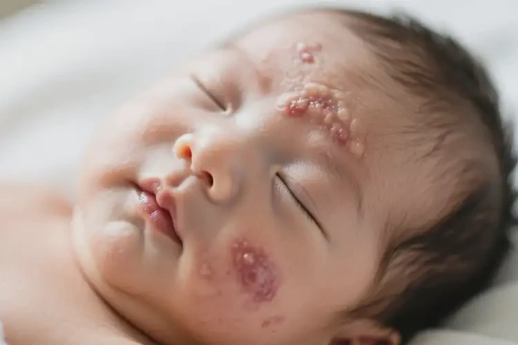 婴儿脸上经常长湿疹不管它会自己自愈吗(图3)