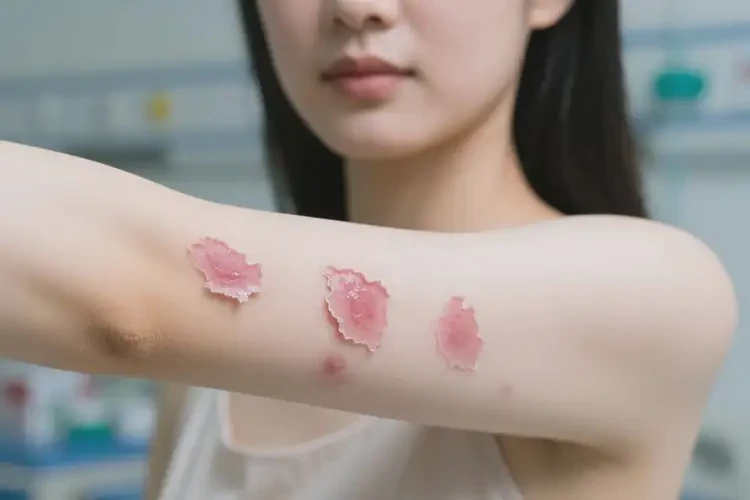 女人手臂上偶爾長(zhǎng)濕疹能徹底自愈嗎(圖4)