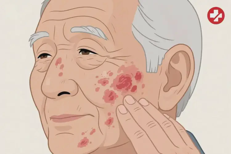 老人面部容易起濕疹能夠徹底治愈嗎(圖3)